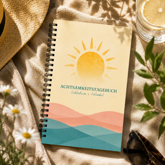 Achtsamkeitstagebuch Sommer – Spiralnotizbuch für Selbstreflexion & Achtsamkeit